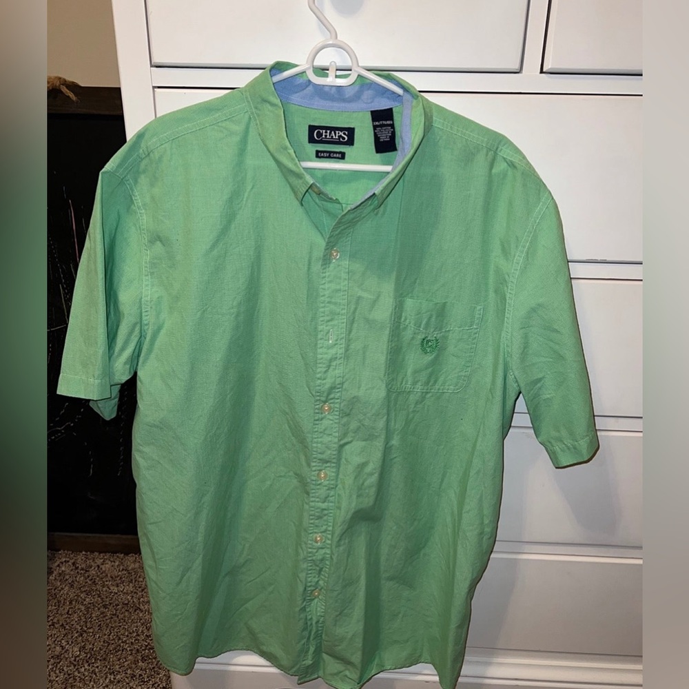 Men’s Chaps Short Sleeve Button Down